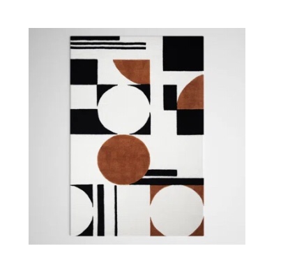 Antoni Handmade Wool Ivory/Black/Brown Rug