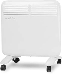 E-Macht Electric Heater for Indoor Use, 750W Wall Heater with Adjustable Thermostat, Portable Convection Heater for Bedroom, Bathroom, Energy Efficient, LED Digital Display