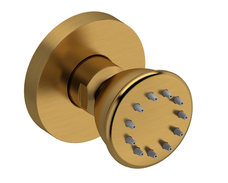 single function jets and body sprays finish brushed gold 