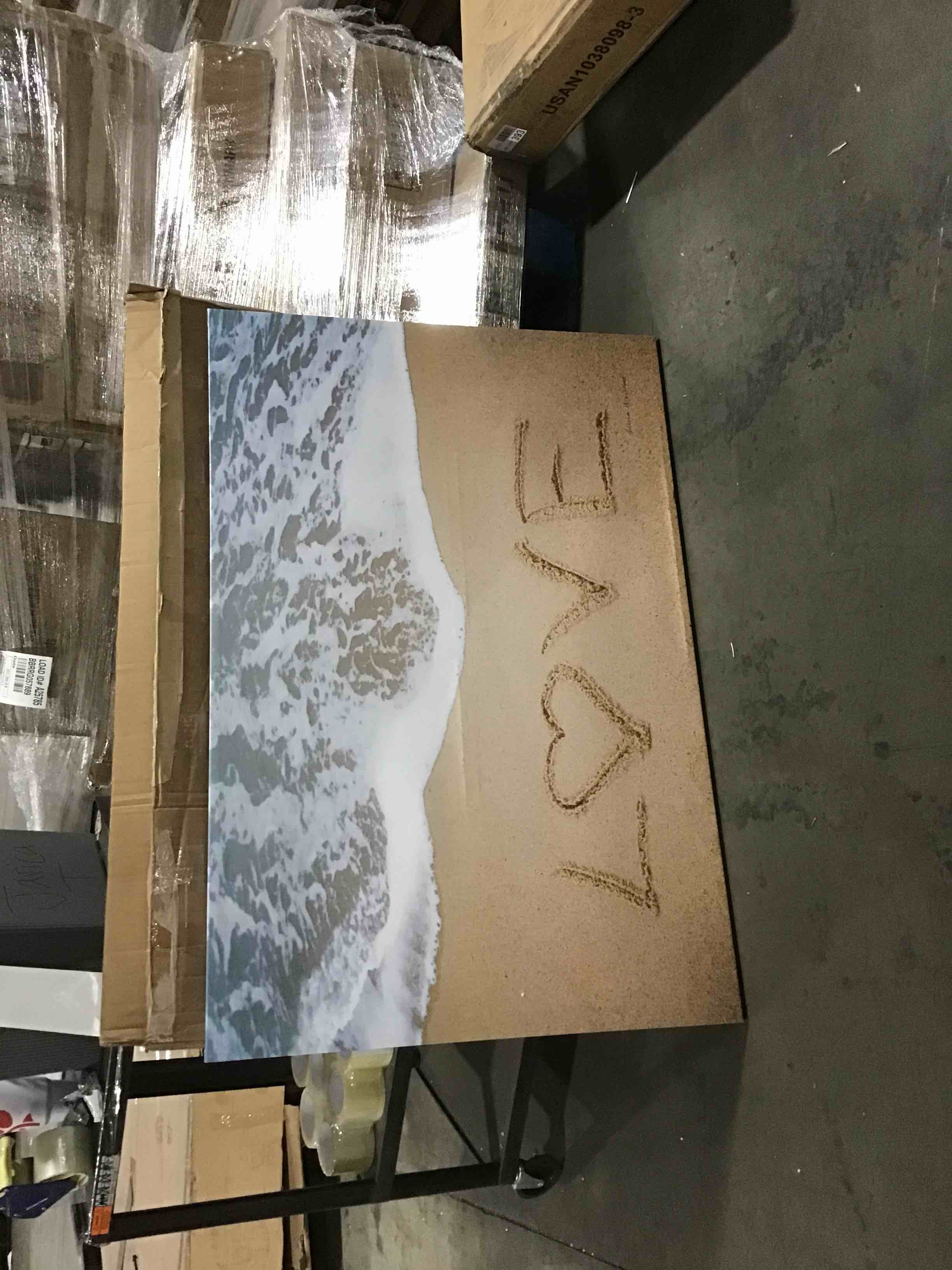Love beach medium Art piece 