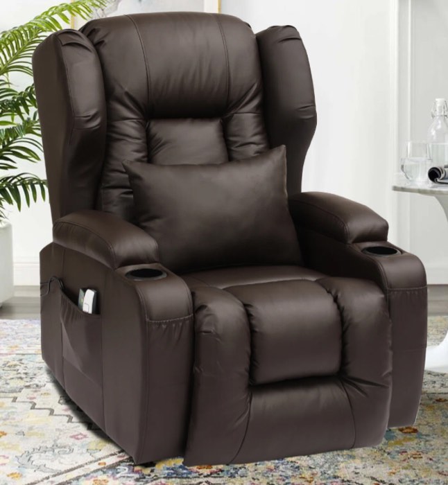 Dark brown Recliner chair (box 1 of 3 incomplete) 