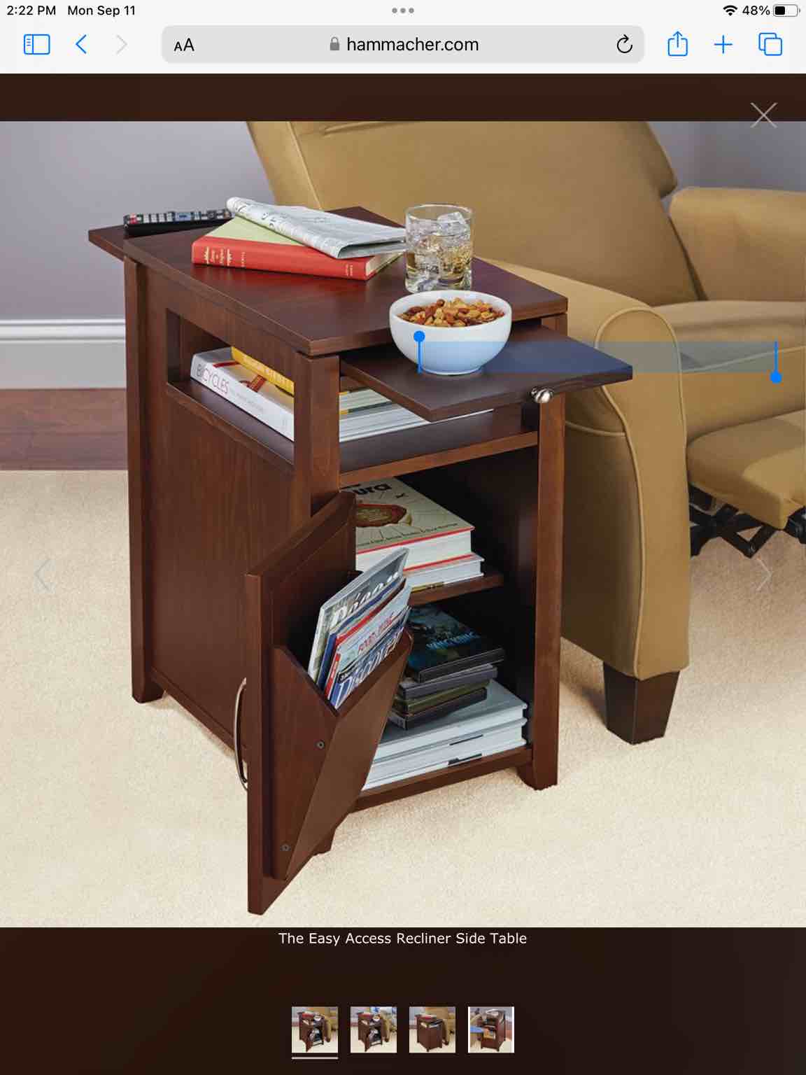 The Easy Access Recliner Side Table