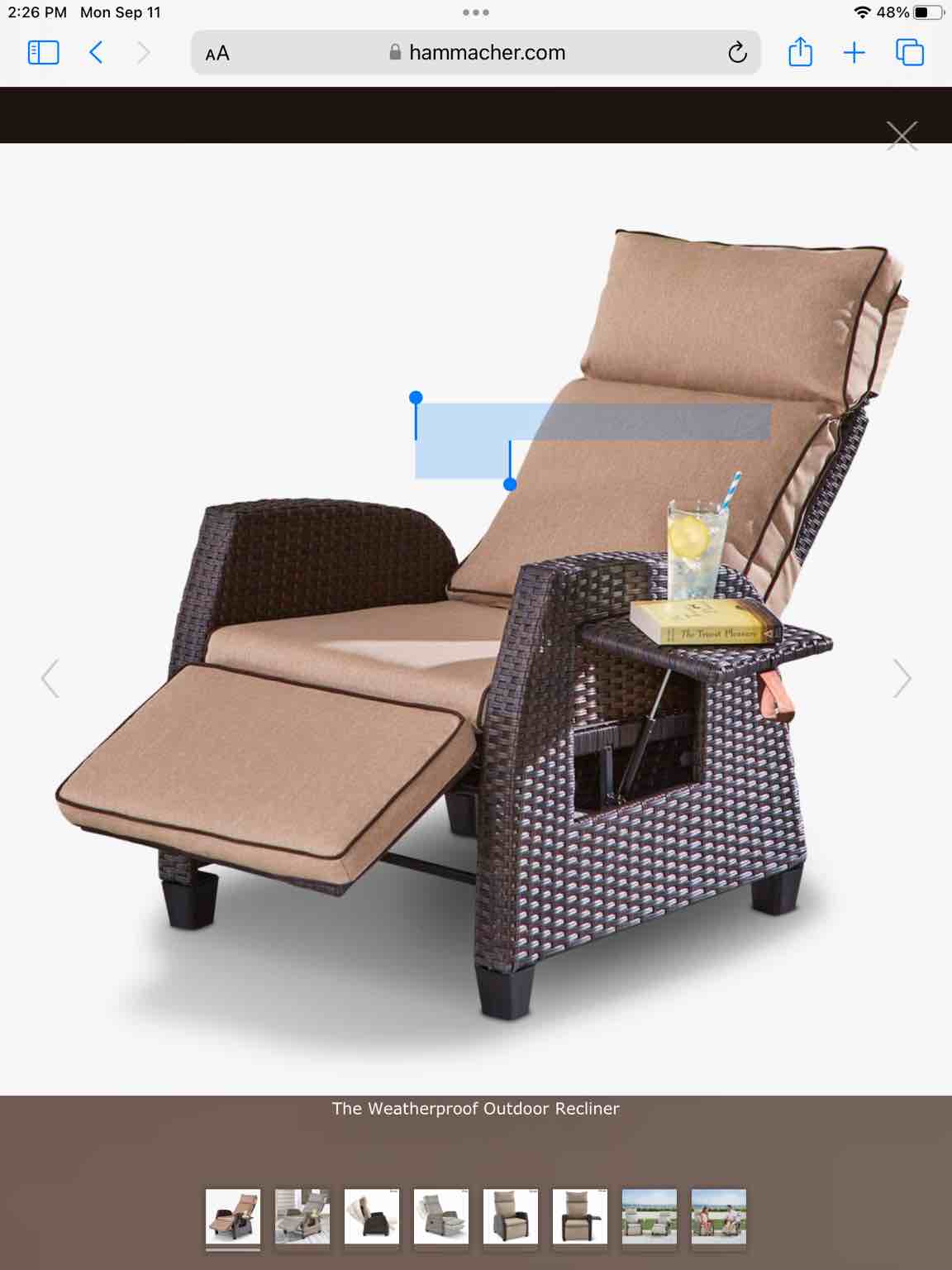 The Weatherproof Outdoor Recliner