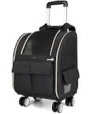 Pecute Pet Rolling Carrier, Collapsible Pet Carrier Backpack with Detachable Wheels, Multi-Function Pet Backpack with Lengthen Adjustable Height, Breathable Pet Travel Carrier for Cats & Puppies