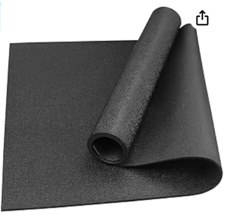 WERCHO Exercise Equipment Mat Treadmill Mat Exercise Bike Mat for Stationary Spin Bike Trainer Elliptical Thick Home Gym Workout Equipment Mat Fitness Equipment Mat for Protect Hardwood Floors Carpet