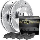 Hart Brakes Front Rear Brakes and Rotors Kit |Front Rear Brake Pads| Brake Rotors and Pads| Ceramic Brake Pads and Rotors |fits 2005-2021 Chrysler 300; Dodge Challenger, Charger, Magnum (Vented Rear