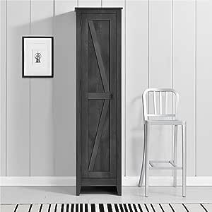 Ameriwood Home Farmington Wide Storage Cabinet, 18", Rustic Gray (similar to stock)(Incomplete)