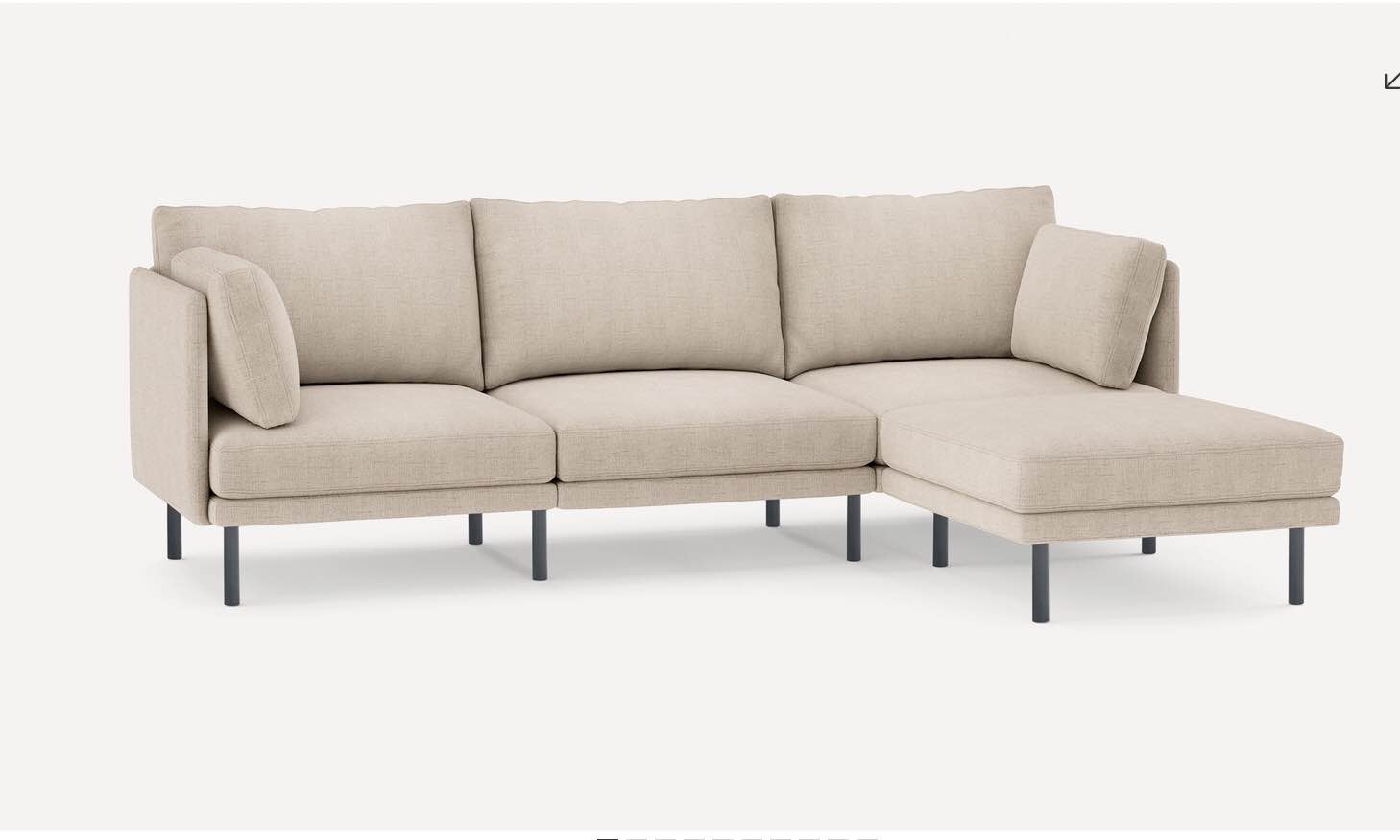 Field 4-Piece Sectional Lounger (Incomplete) chaise only