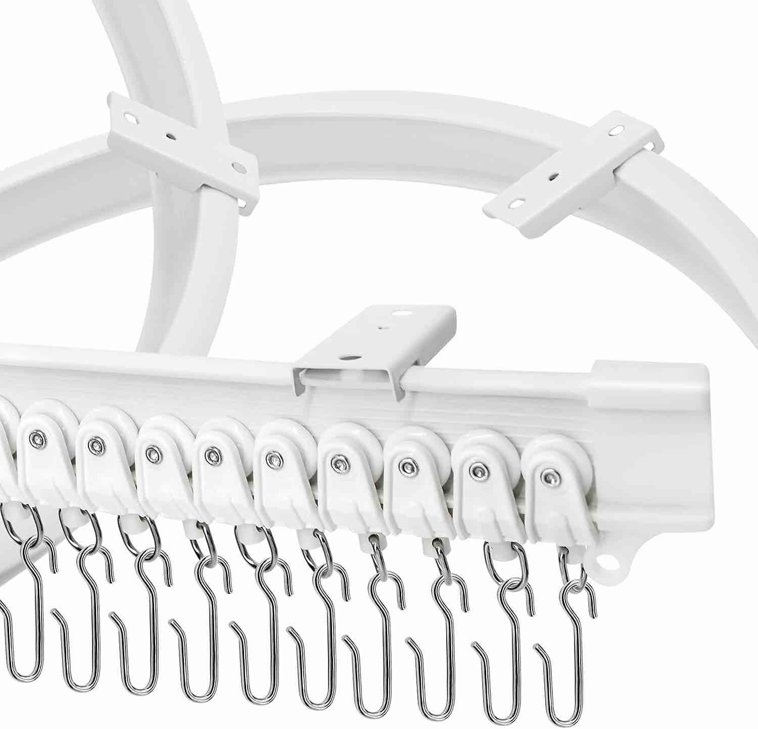 VRSS Flexible Bendable Curved Ceiling Curtain Track, 3 Meters(9.8 ft) 