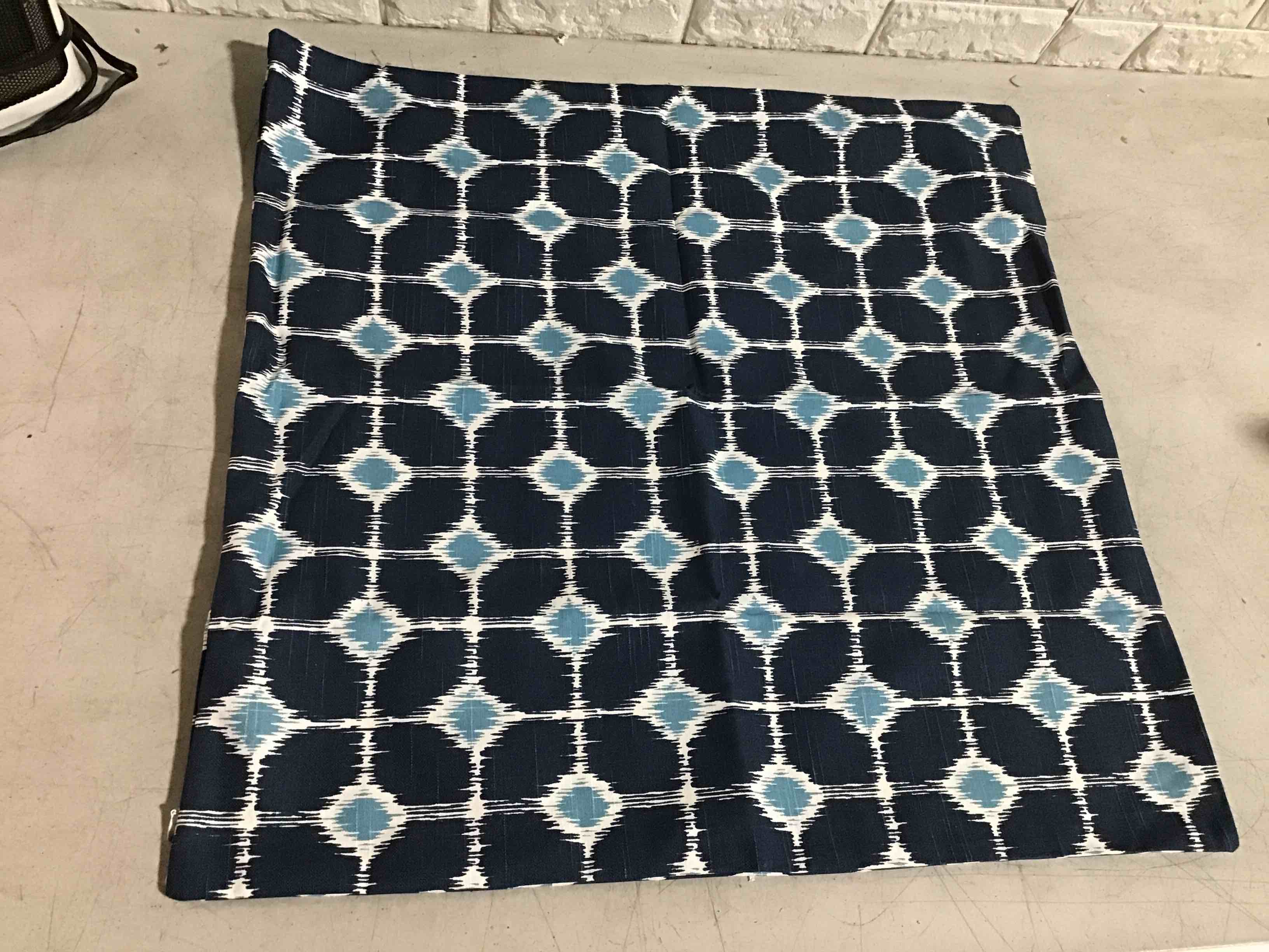 large square abstract pillow cover 25”x25”