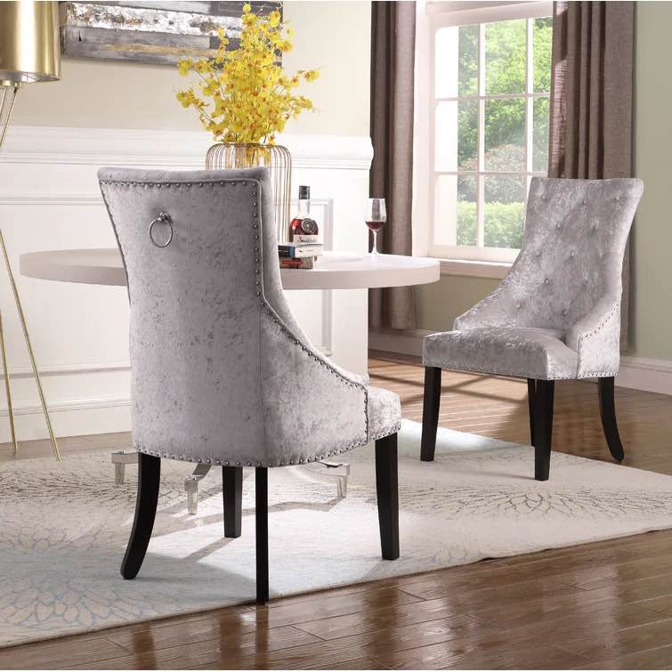 Sizemore Tufted Velvet Side Chair set of 2