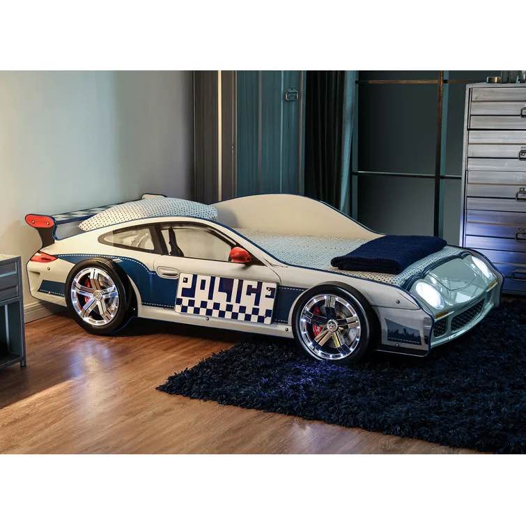 Gerke Police Car twin bed (incomplete tires only)