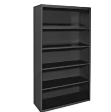 Bookcase - 5 Shelf, Assembled, 35 x 14 x 66", Black