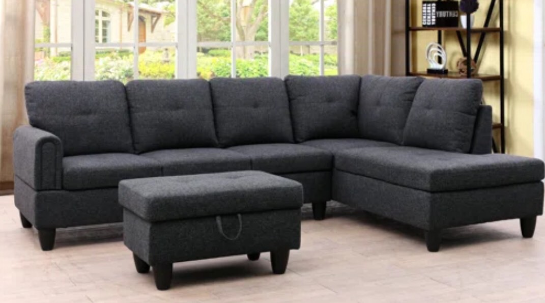 3 - Piece Upholstered Sectional( incomplete)