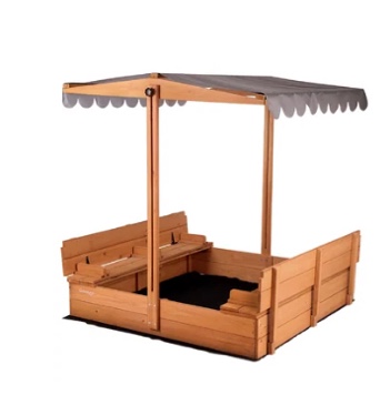 Aivituvin 47.2'' x 51.9'' Sandbox with Cover