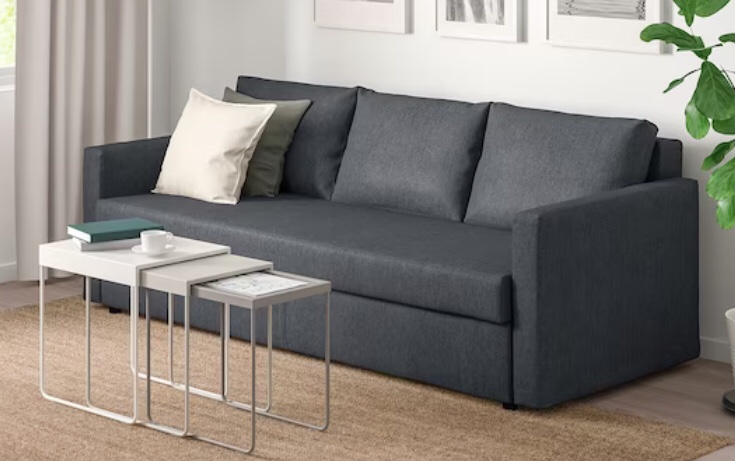 Sleeper sofa, Hyllie dark gray( incomplete box 1)