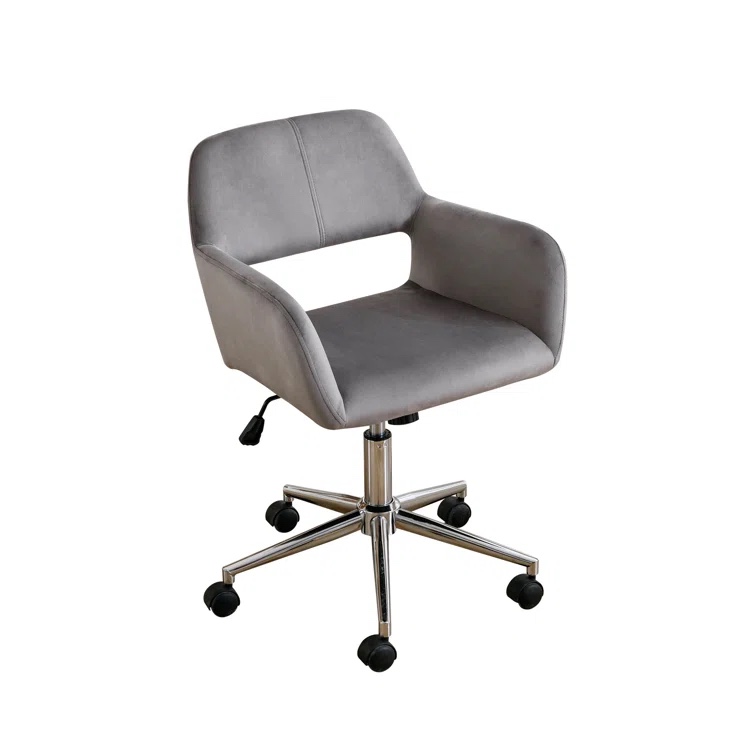 Lysha Velvet Task Chair grey