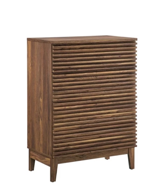 Modway Render 3-Drawer Bachelor's Chest-MOD-6966-WAL (incomplete) (box 2 only)
