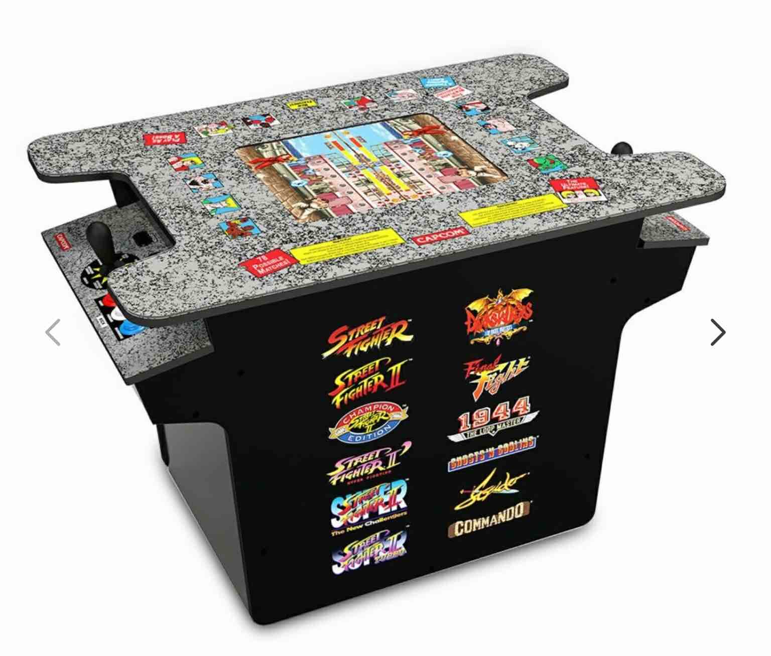 The Street Fighter Cocktail Arcade Table 17" Full-Color LCD Screen