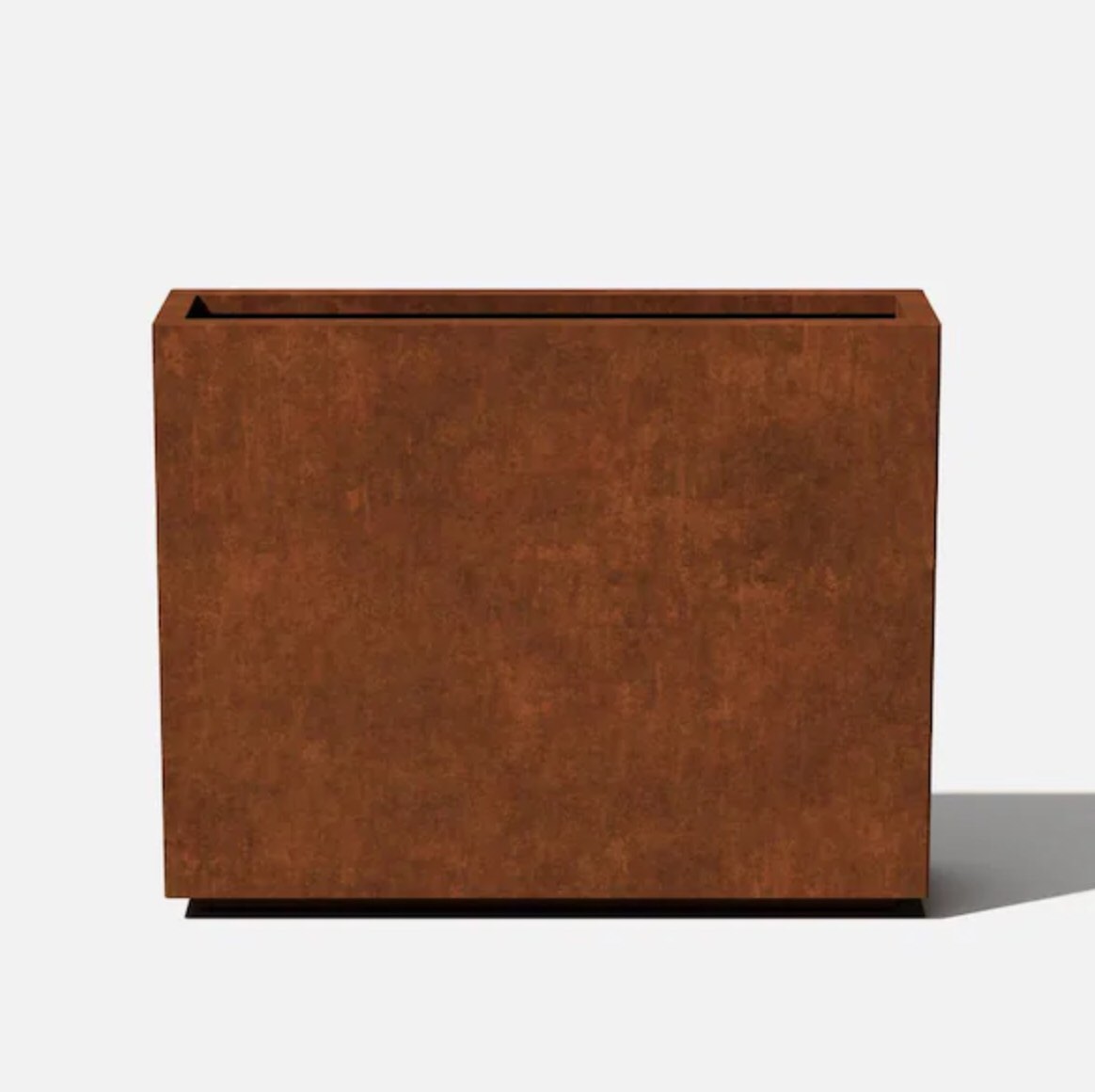 Rust Corten Span Medium Steel Metal Rectangular Planter