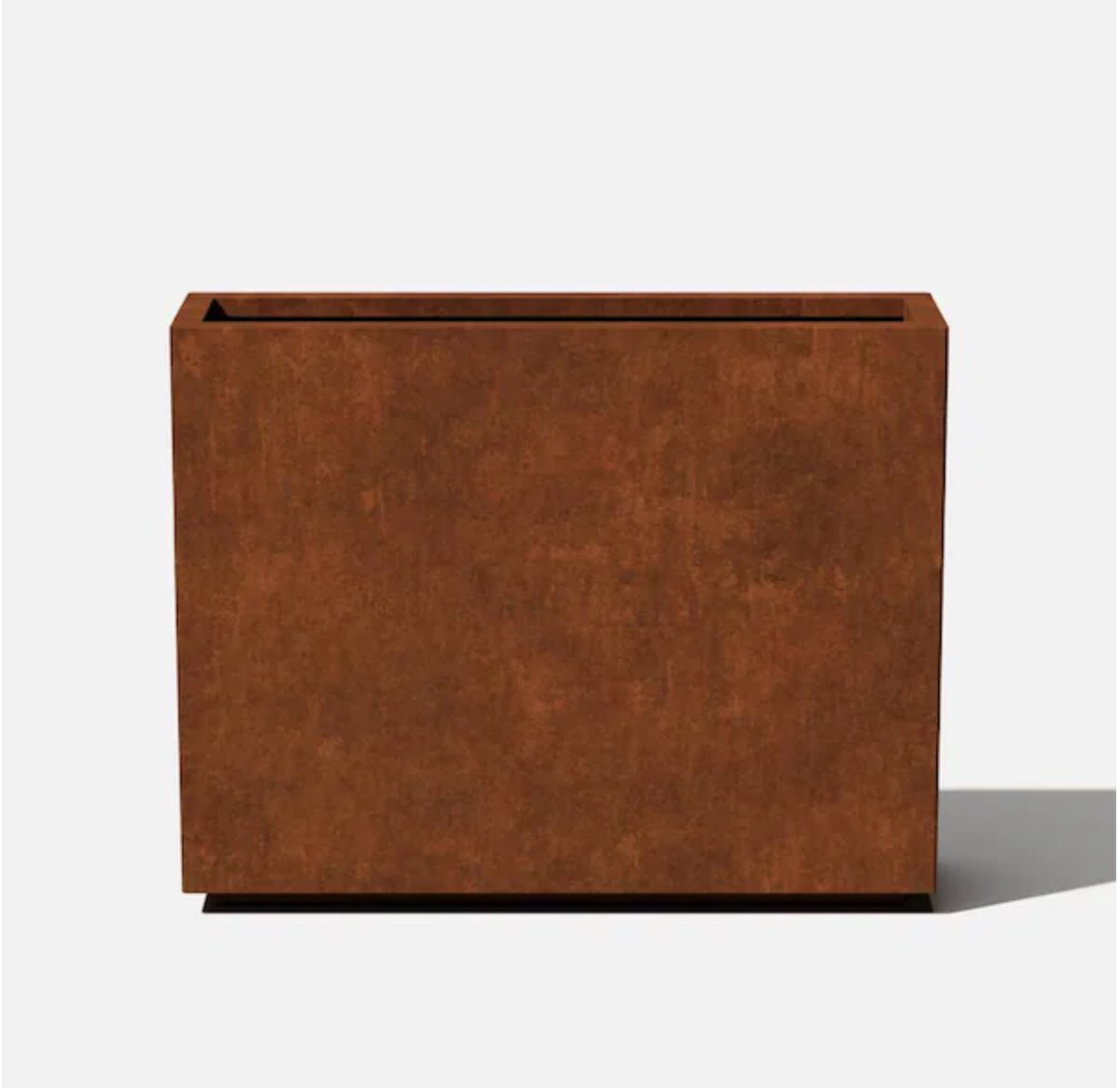 Rust Corten Span Medium Steel Metal Rectangular Planter