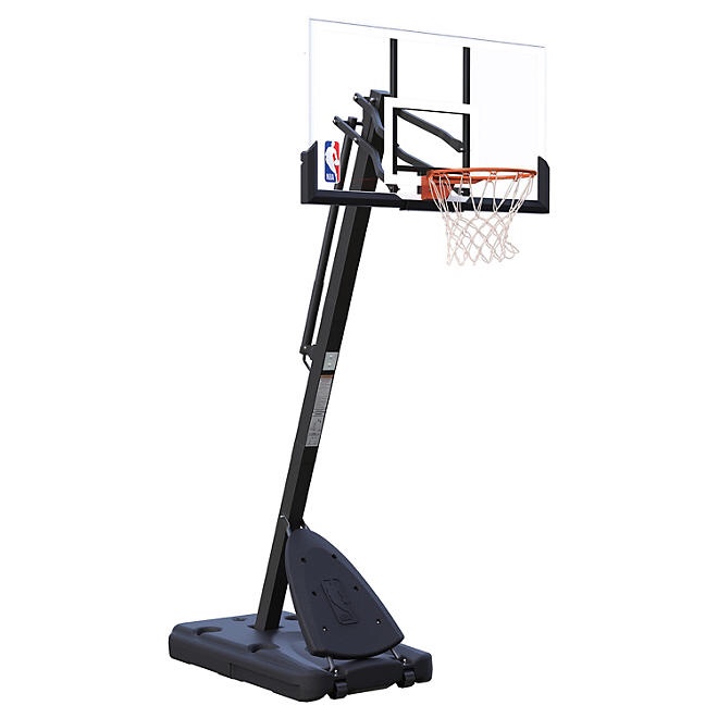 Official NBA 54” Portable Basketball Hoop with Polycarbonate Backboard
