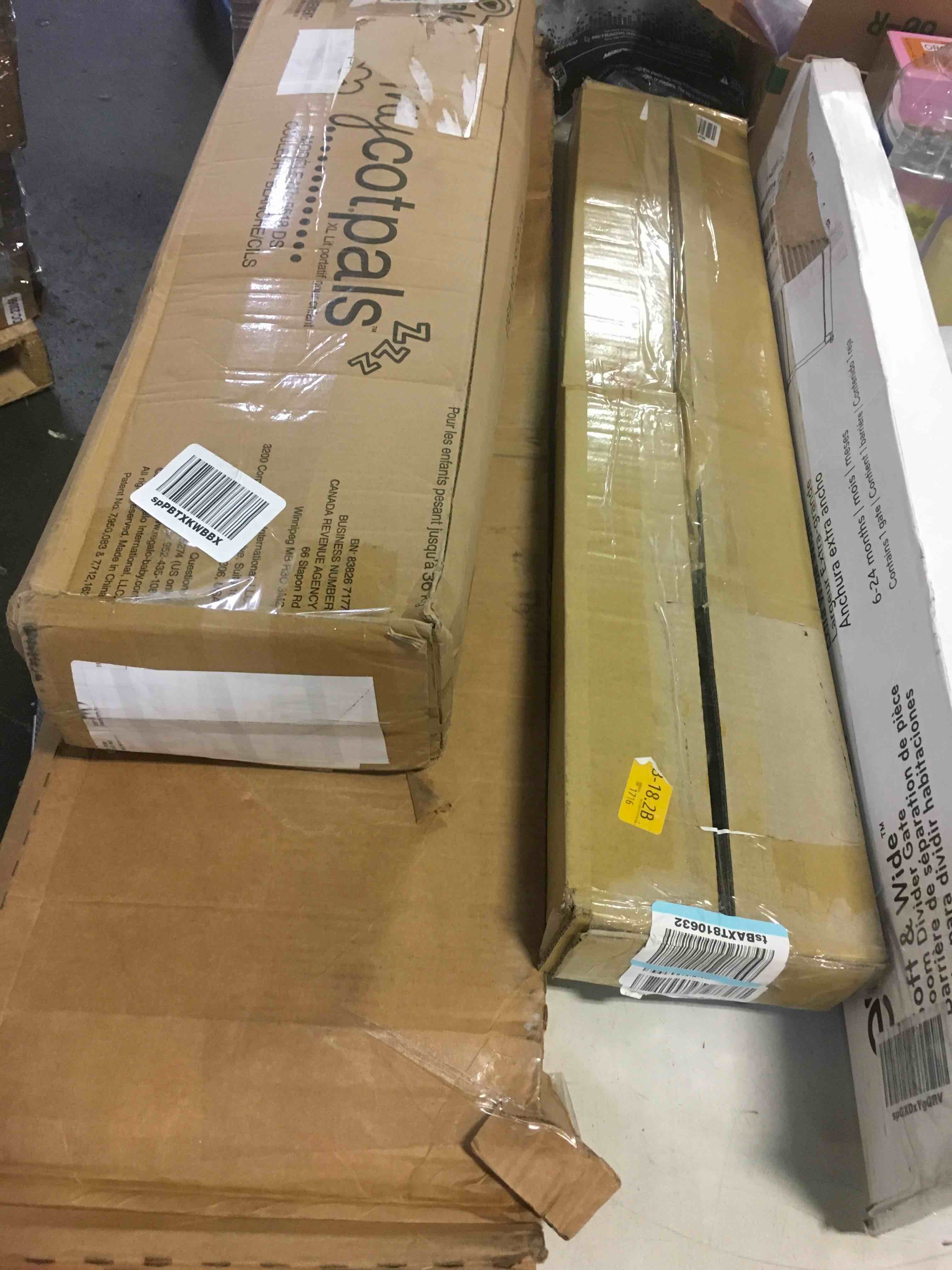 assorted item miscellaneous curtain rod/ retractable gate and more 