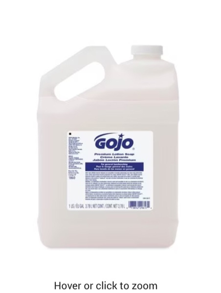 GOJ186004CT White Premium Lotion Soap - Waterfall Scent - 1 gal Refill - Pack of 4