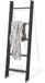 TEAKMAMA Blanket Ladder 4.5 Ft Blanket Rack, Decorative Blanket Ladder Farmhouse Blanket Holder, Wall Leaning Blanket Ladders for Living Room, Easy to Assemble - Black