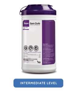 Super Sani-Cloth Germicidal Disposable Wipes. 6 Containers 75 Wipes Each