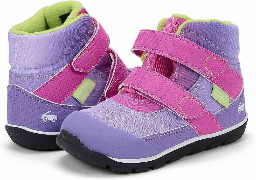 See Kai Run, Atlas II Waterproof Insulated Boots for Kids, Youth Size 1. Purple/Gradient 