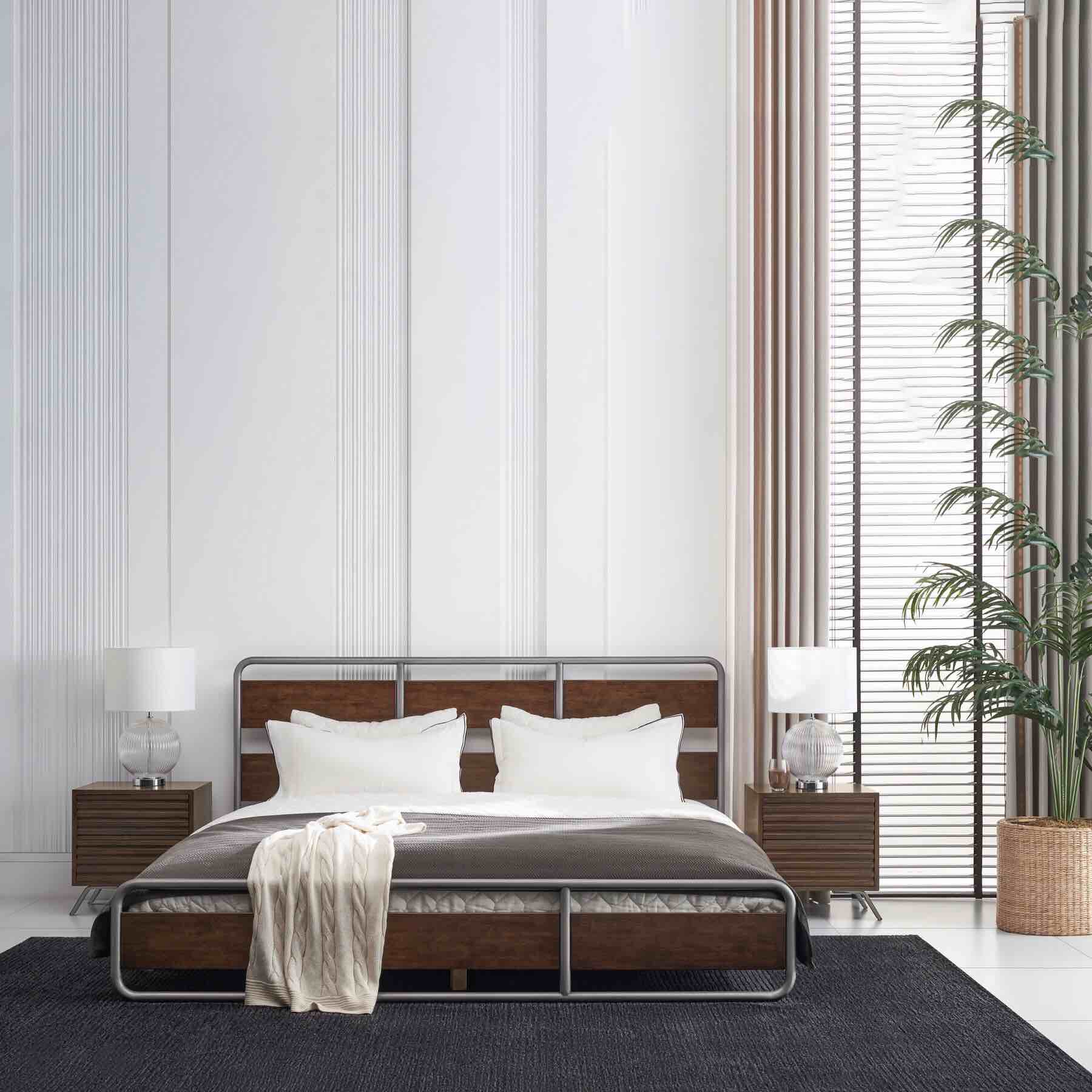 Forge Rubberwood King Bed