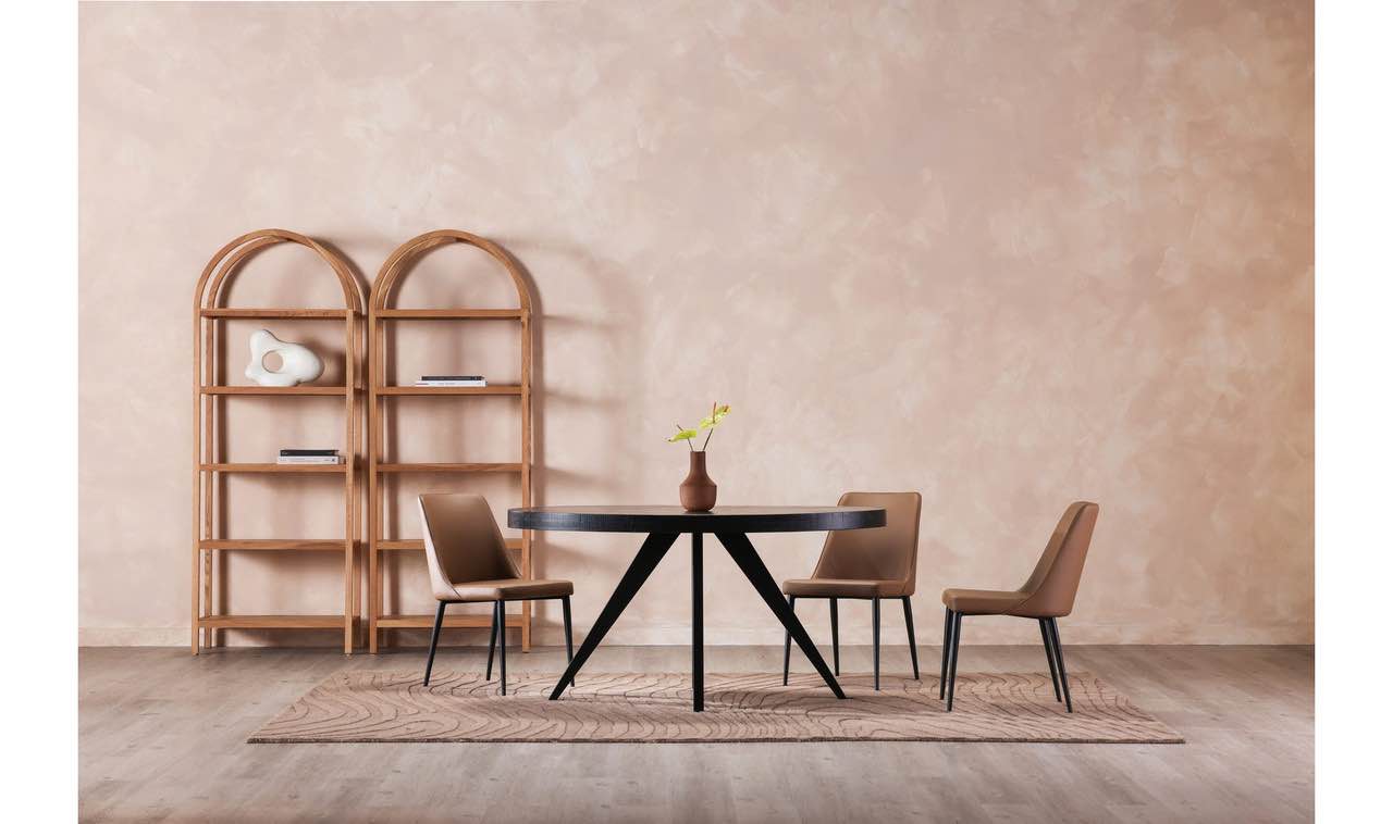 Moes Home - Parq Oval Dining Table Black - TL-1019-02