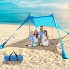 TEQHOME BEACH CANOPY PORTABLE UPF50 BEACH TENT SHADE