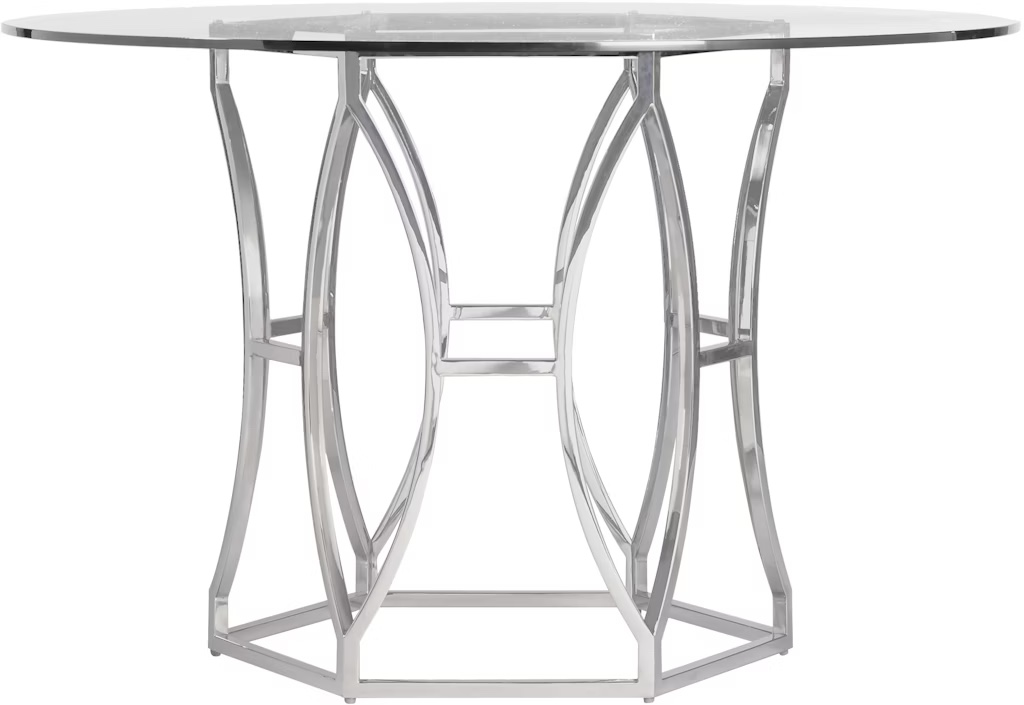 BERNHARDT ARGENT ROUND DINING TABLE / INCOMPLETE / TOP ONLY