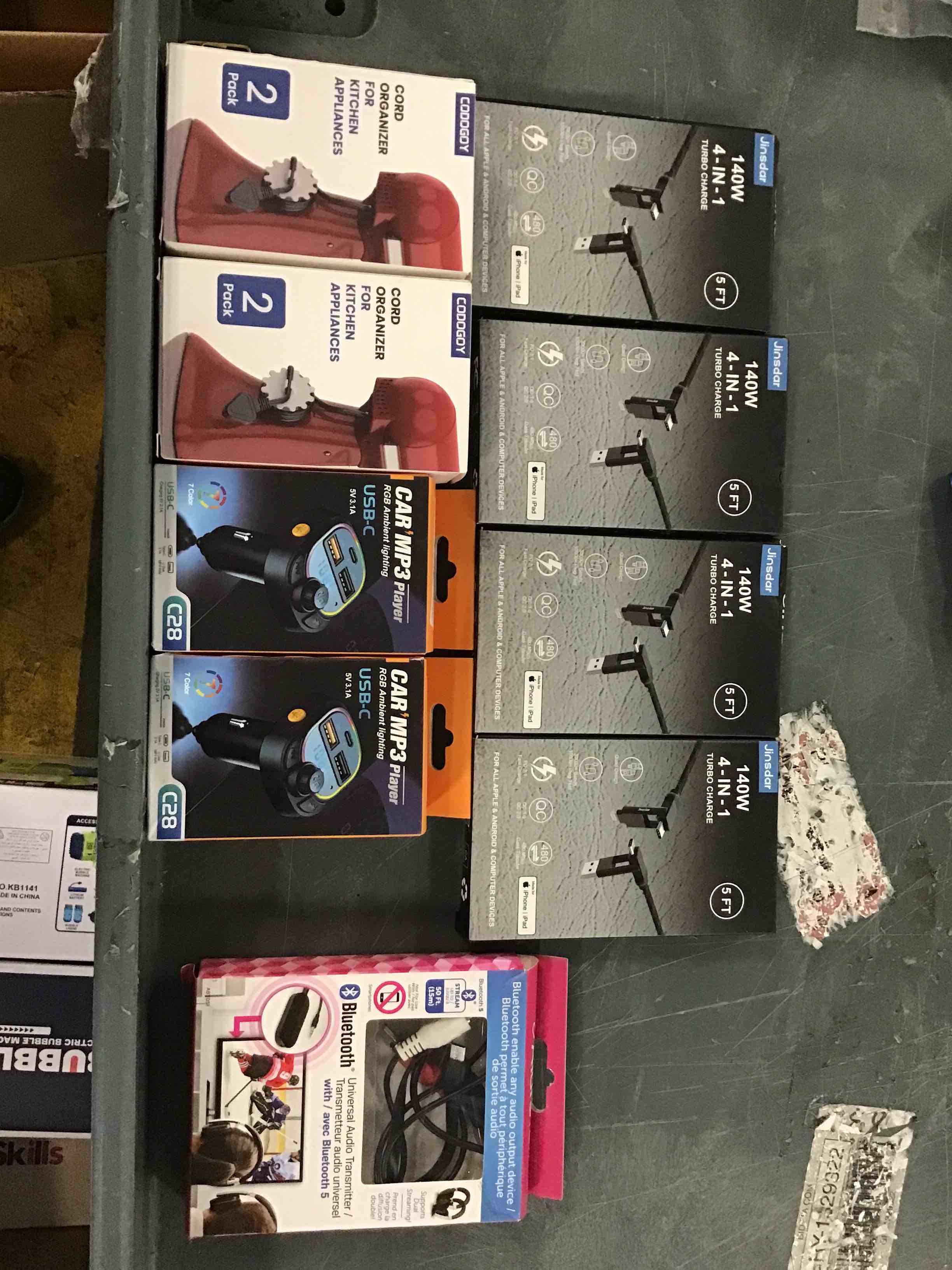 Box Lot of Phone/Watch/Airpods/Wire Organization Accessories 