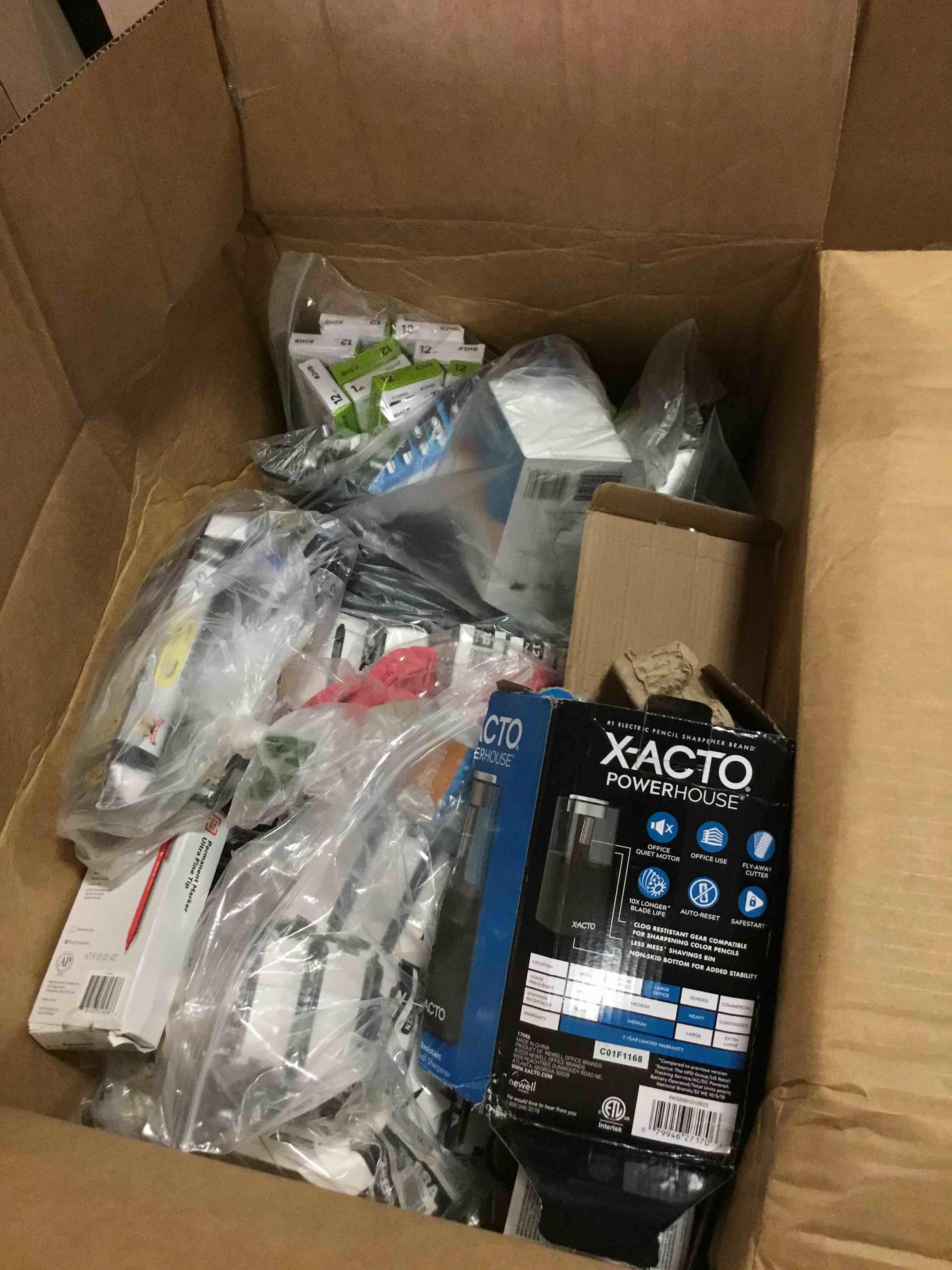 Box Full of Writing Utensils 