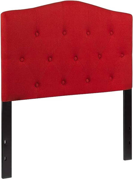 Flash Furniture Cambridge Tufted Upholstered Twin Size Headboard in Red Fabric
