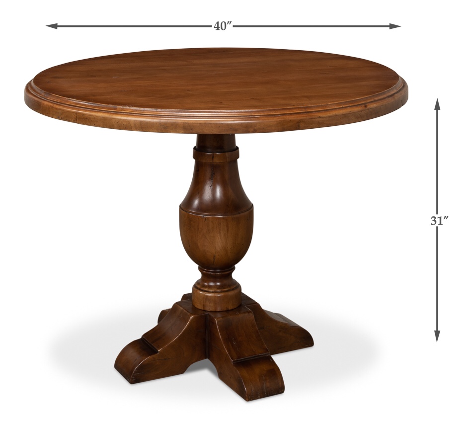 Sarreid LTD 53390 Dinner With Friends Dining Table walnut (incomplete, table leg only)