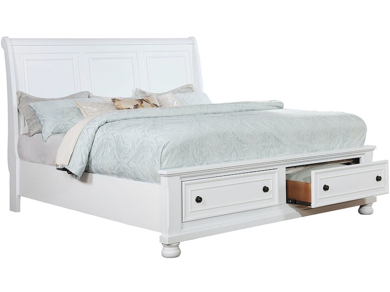 Furniture of America Bedroom Queen Bed CM7590WH-Q-BED (incomplete, rails only)
