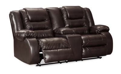Vacherie Manual Reclining Loveseat with Console 
