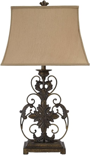 Signature Design by Ashley Sallee Traditional 33.5" 3 Way Switch Single Table Lamp, Brown