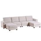 Wade Logan Amarely 3 - Piece Upholstered Sectional 