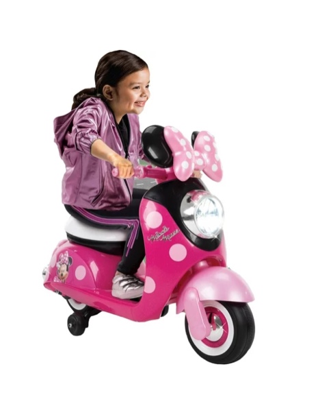 Disney Minnie Mouse 6V Euro Scooter Ride-On Battery-Powered Toy by Huffy