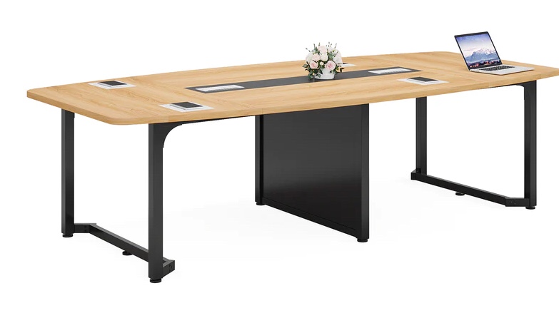 Tribesigns 8FT Conference Table, 94.5L x 47.2W inch Large Meeting Table