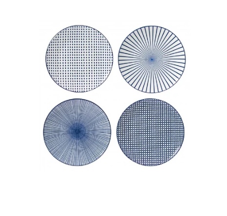 Kiaan 4 Piece Appetizer Plate Set