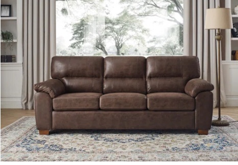 81'' Vegan Leather Sofa(Incomplete bottom only)