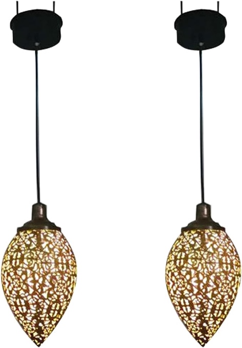 2pcs Solar Lantern Hanging Solar Lights Led Lanterns Waterproof Outdoor Light Wrought Iron Hollow Lamp,for Garden Patio Hallway