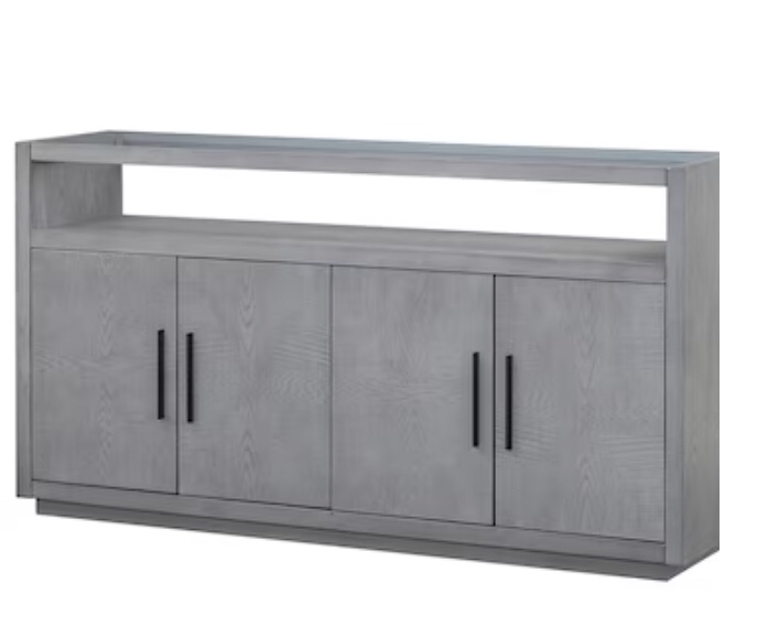 ModernLuxe Gray Oak 4-Drawer Chest
