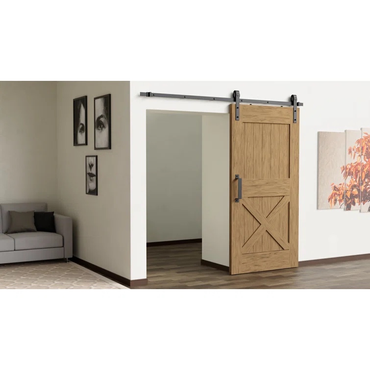 Standard Single Track Barn Door Hardware Kit 78”